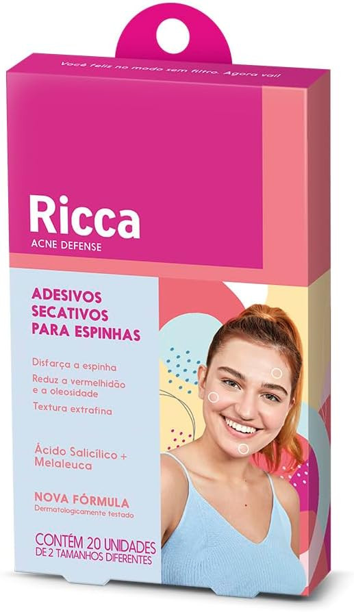 Ricca Adesivo Secativo para Acne - Transparente | Amazon (BR)