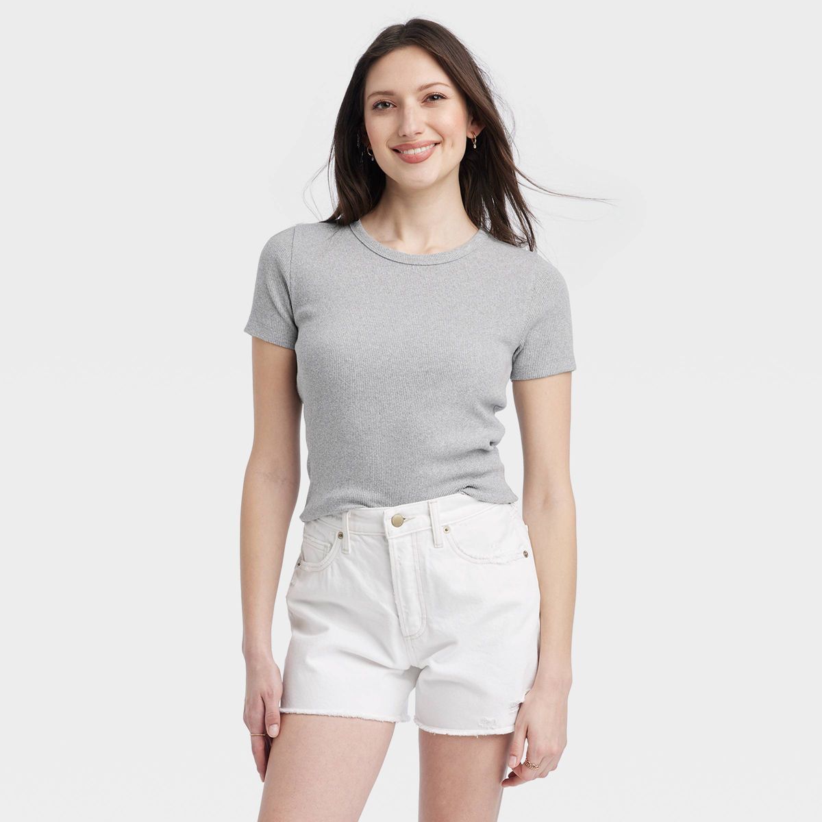 Women's Shrunken Short Sleeve T-Shirt - Universal Thread™ | Target