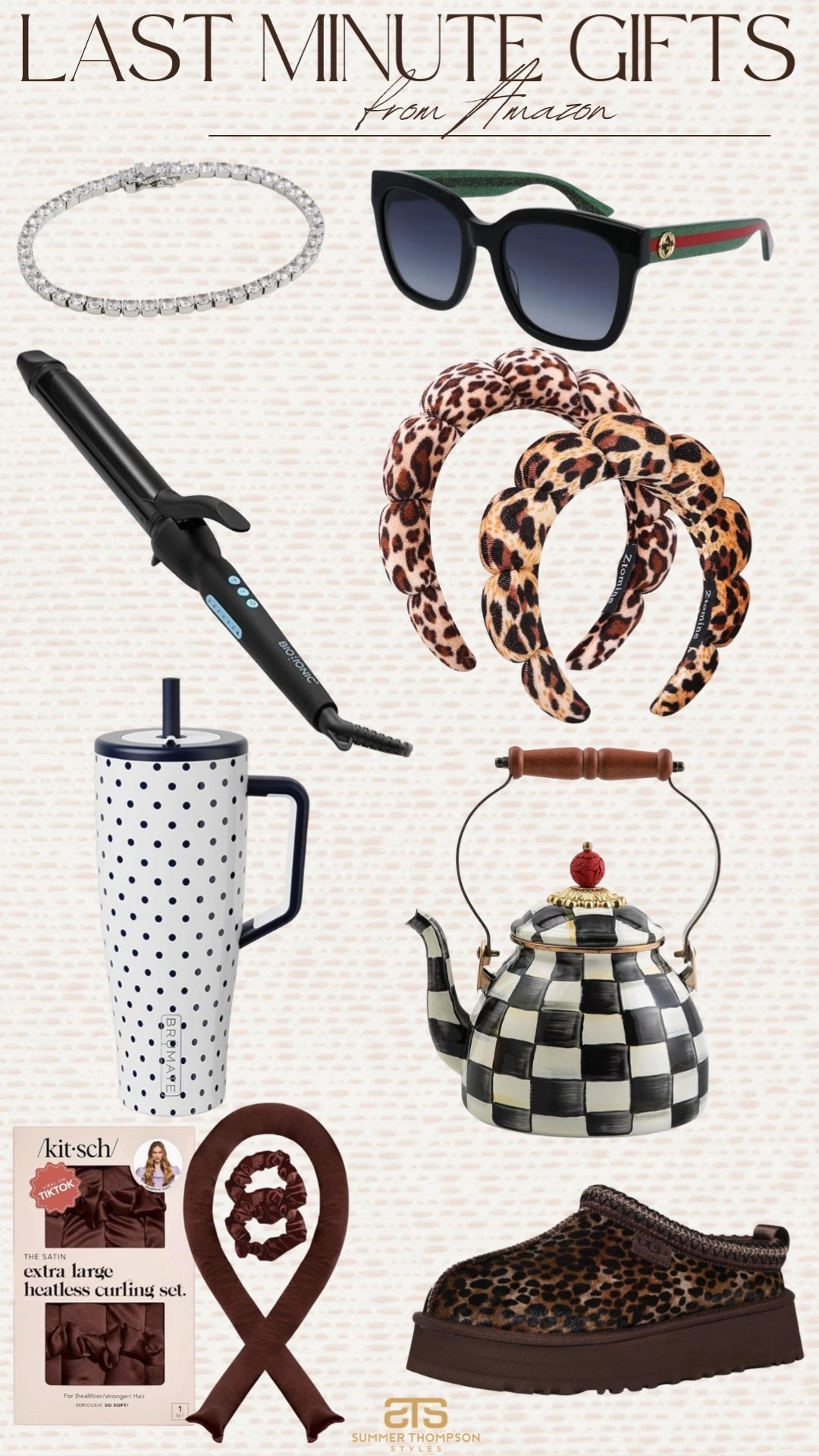 Last minute gifts from Amazon. Curling iron. Skincare headband. Brumate. Tumbler cup. Tea kettle. Trending. Bestsellers. Gift idea  

#LTKHoliday #LTKGiftGuide #LTKFindsUnder100