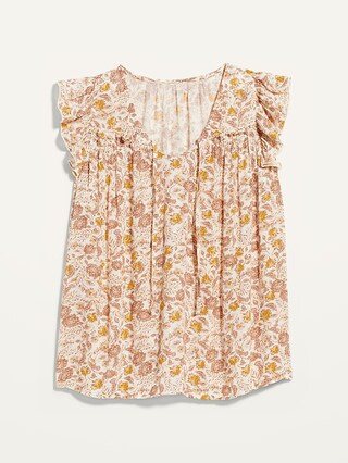 Ruffled Crinkle-Texture Tie-Front Blouse for Women | Old Navy (CA)