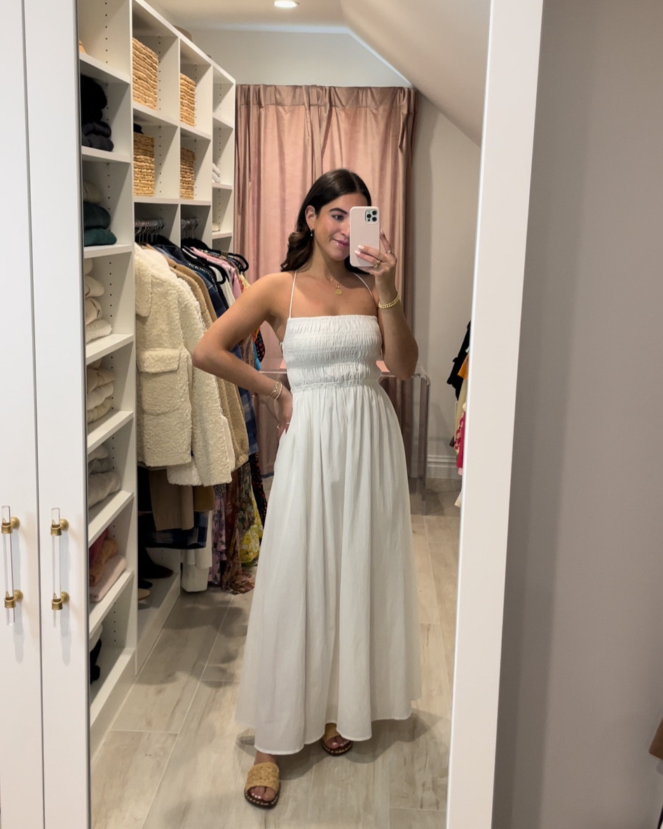 Wearing a size small

White dress, dress, dresses, summer dress 

#LTKfit #LTKFind #LTKstyletip