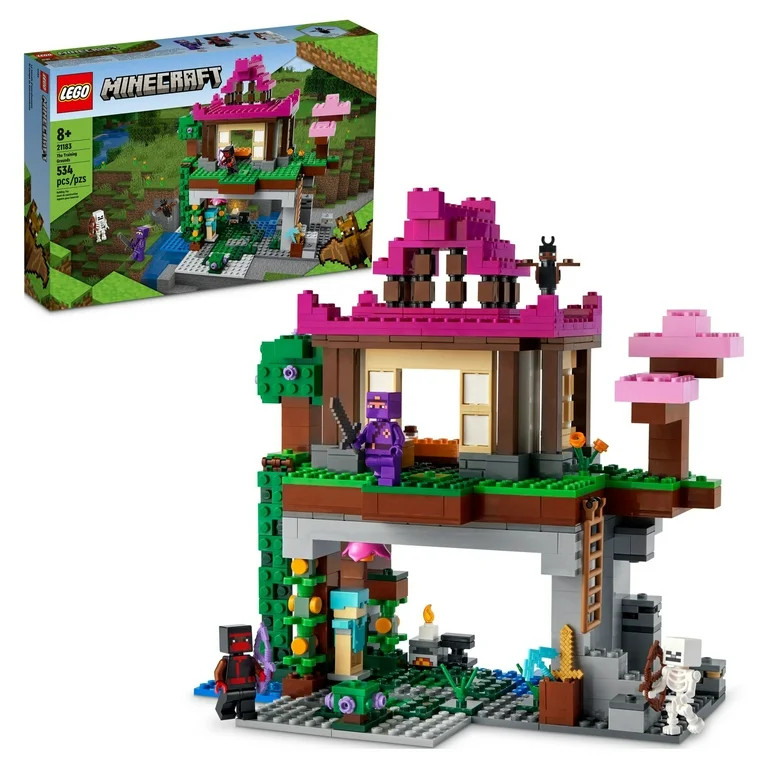 LEGO Minecraft The Training Grounds House Building Set - Skeleton, Bat & Ninja Minifigures, 21183 | Walmart (US)