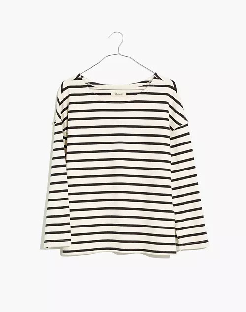 Luxe Long-Sleeve Tee in Casler Stripe | Madewell