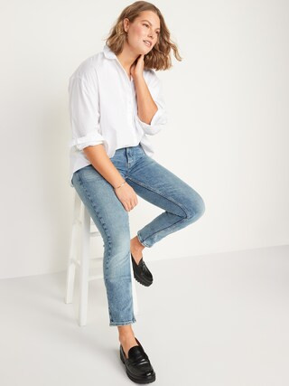 Long-Sleeve Oversized Boyfriend Shirt for Women | Old Navy (US)