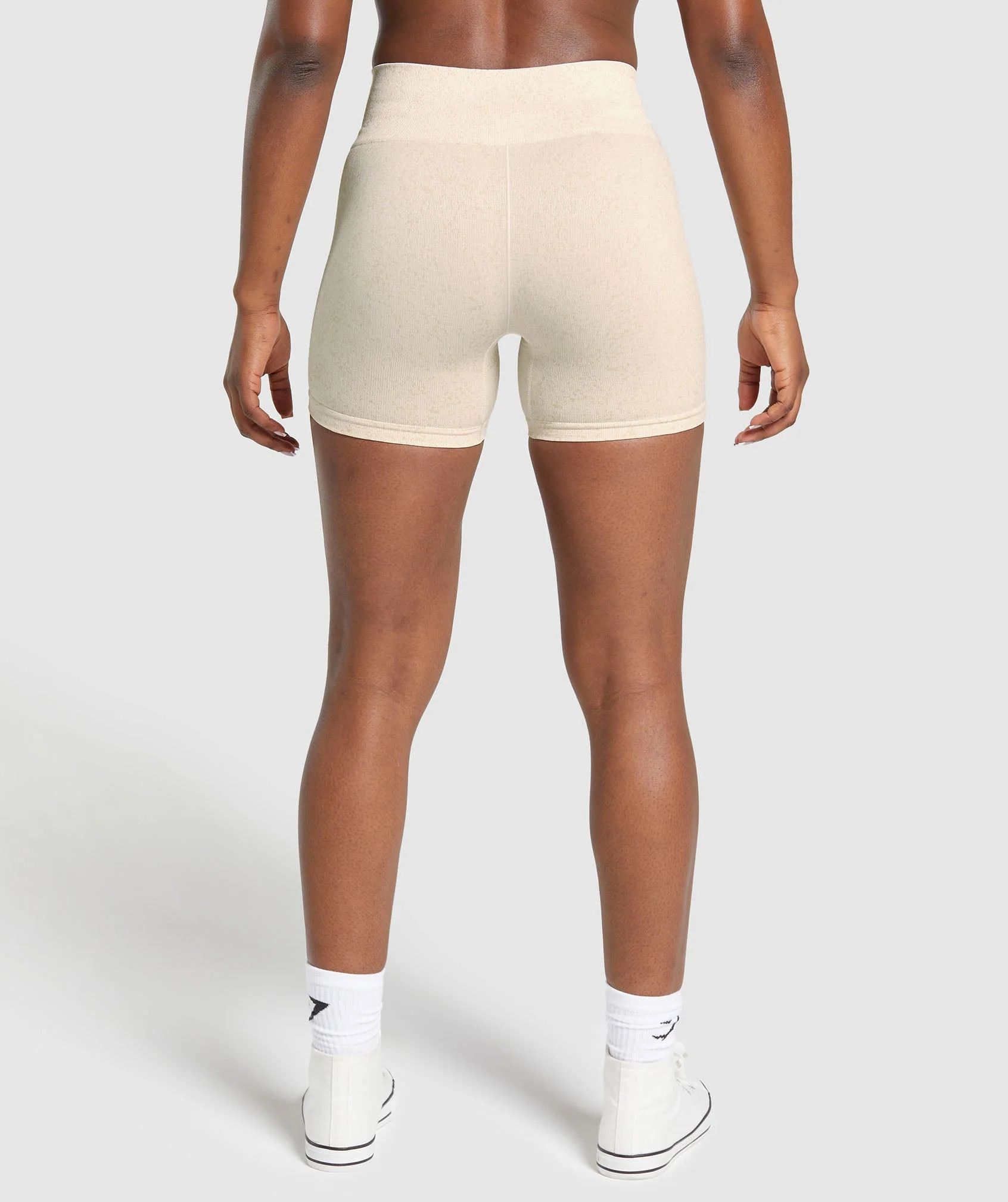 Gymshark Adapt Fleck Seamless Shorts - Coconut White | Gymshark US