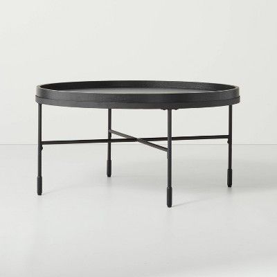 Wood &#38; Metal Coffee Table Black - Hearth &#38; Hand&#8482; with Magnolia | Target