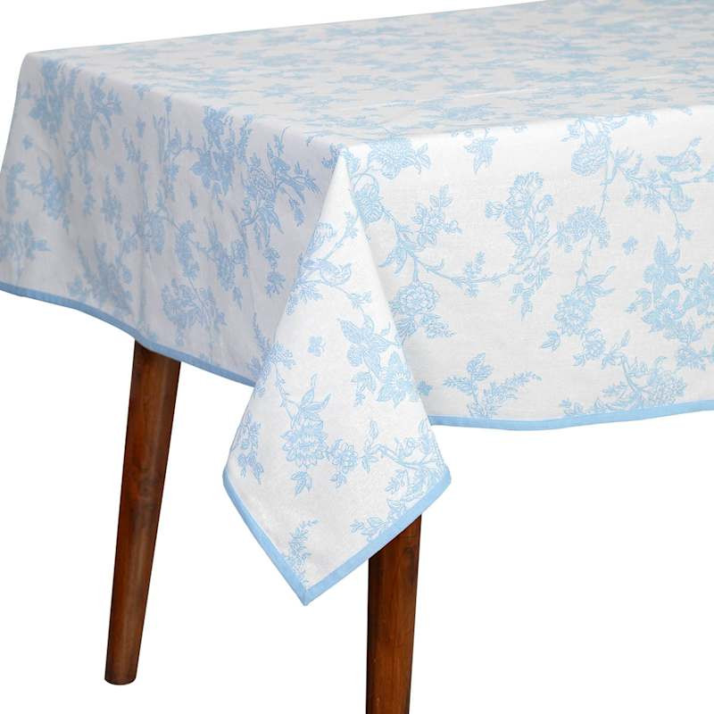 Pink Chinoiserie Flower Tablecloth, 60x84 | At Home