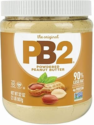 PB2 Original Powdered Peanut Butter - [2 Lb/32oz Jar] 6g of Protein, 90% Less Fat, Certified Glut... | Amazon (US)