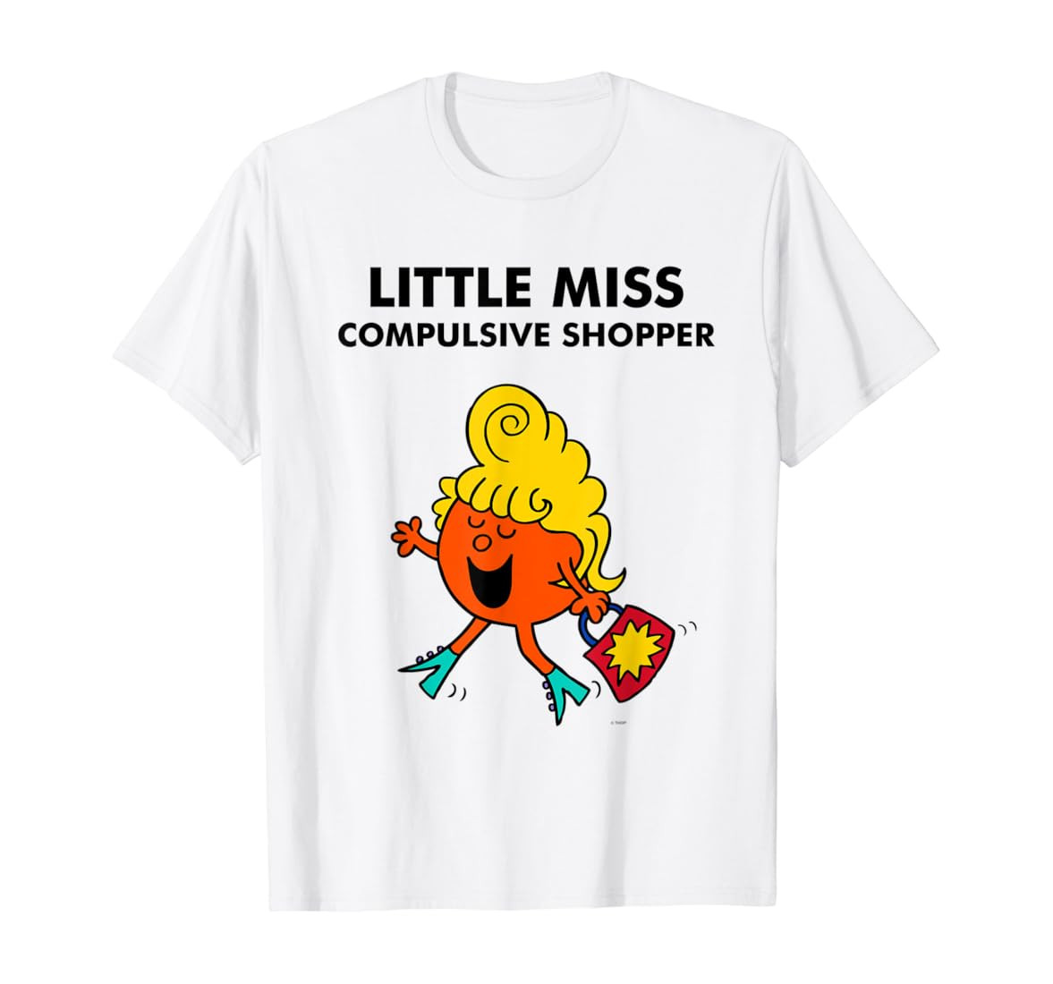 Mr. Men Little Miss Meme - Little Miss Compulsive Shopper T-Shirt | Amazon (US)