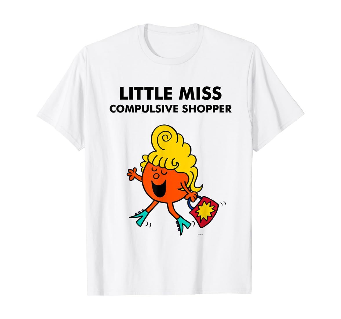 Mr. Men Little Miss Meme - Little Miss Compulsive Shopper T-Shirt | Amazon (US)