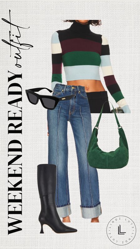 revolve weekend outfit / revolve fashion / revolve outfit / revolve looks / revolve finds / revolve style / revolve essentials / fall outfit / weekend looks / casual chic outfit / revolve jeans / revolve too / black boots / free people bag / sunglasses 

#LTKshoecrush #LTKSeasonal #LTKstyletip