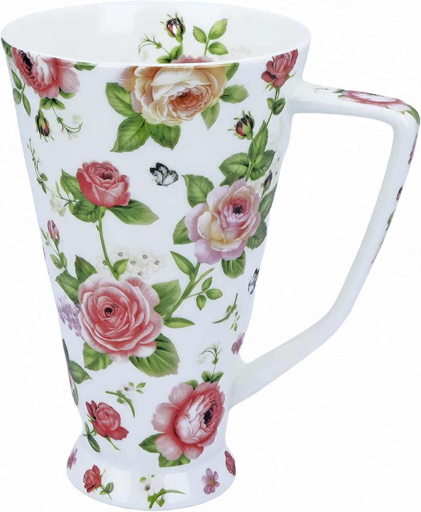 17oz Cute Coffee Mug for Women Bone China Coffee Mug Cute Mugs Christmas Mugs Birthday Gifts for ... | Amazon (US)