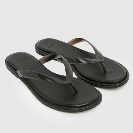Womens Black schuh Truffle Toe Post Sandals | schuh | Schuh