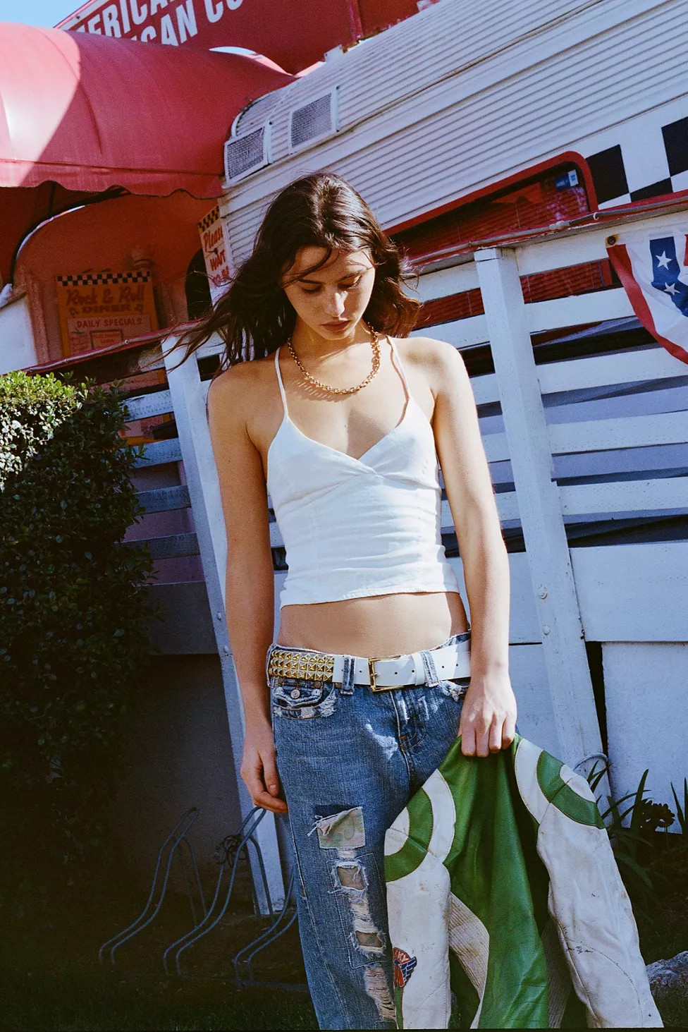 Silence + Noise Petal Tie-Back Halter Top | Urban Outfitters (US and RoW)