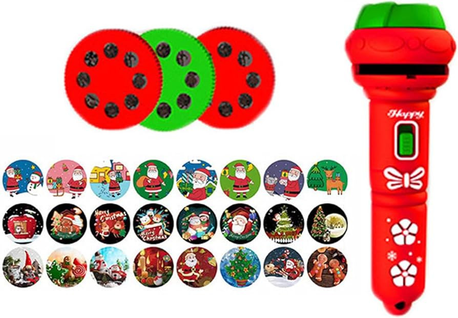 Christmas Projector, Children's Flashlight Projector, Christmas Children's Gifts, 24 Christmas Pa... | Amazon (US)