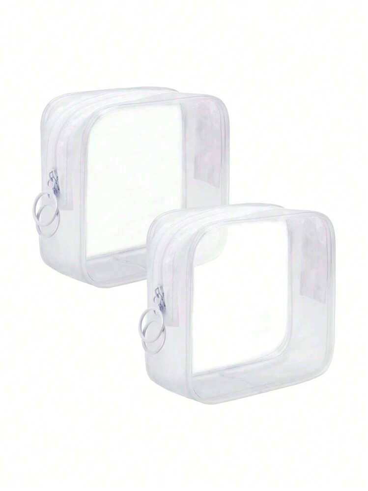 1pc/2pcs Makeup Bag Clear Wash Bag Mini Makeup Zipper Pouch Makeup Bag Small Cosmetic Bag Makeup ... | SHEIN