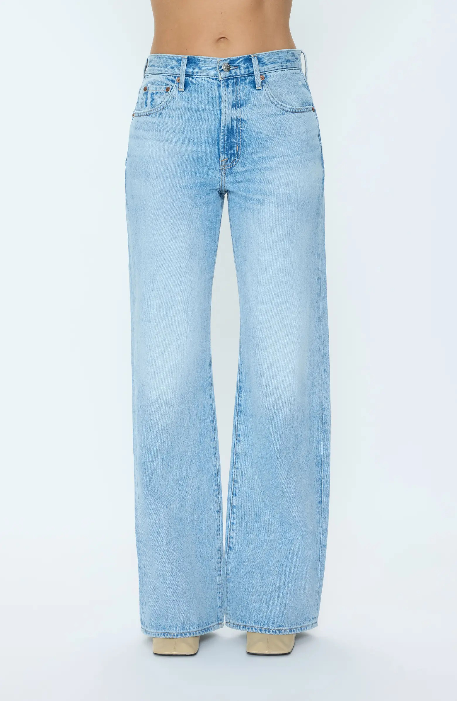 Larsen High Waist Wide Leg Jeans | Nordstrom