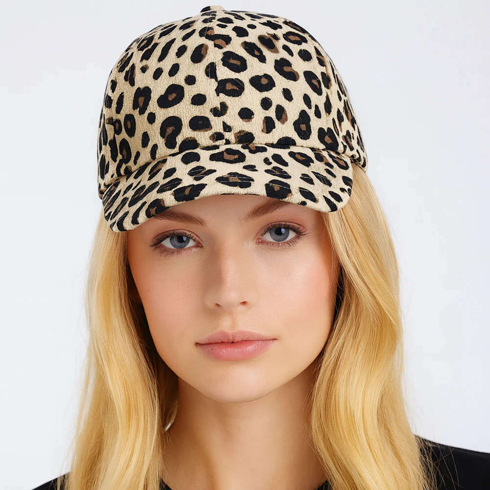 Leopard Print Baseball Cap | Shop Simon
