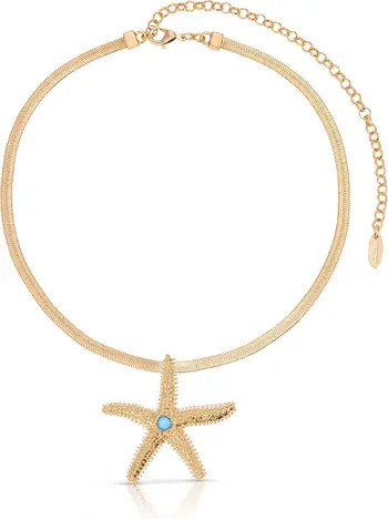 Mermaid Cove Starfish Pendant Necklace | Nordstrom