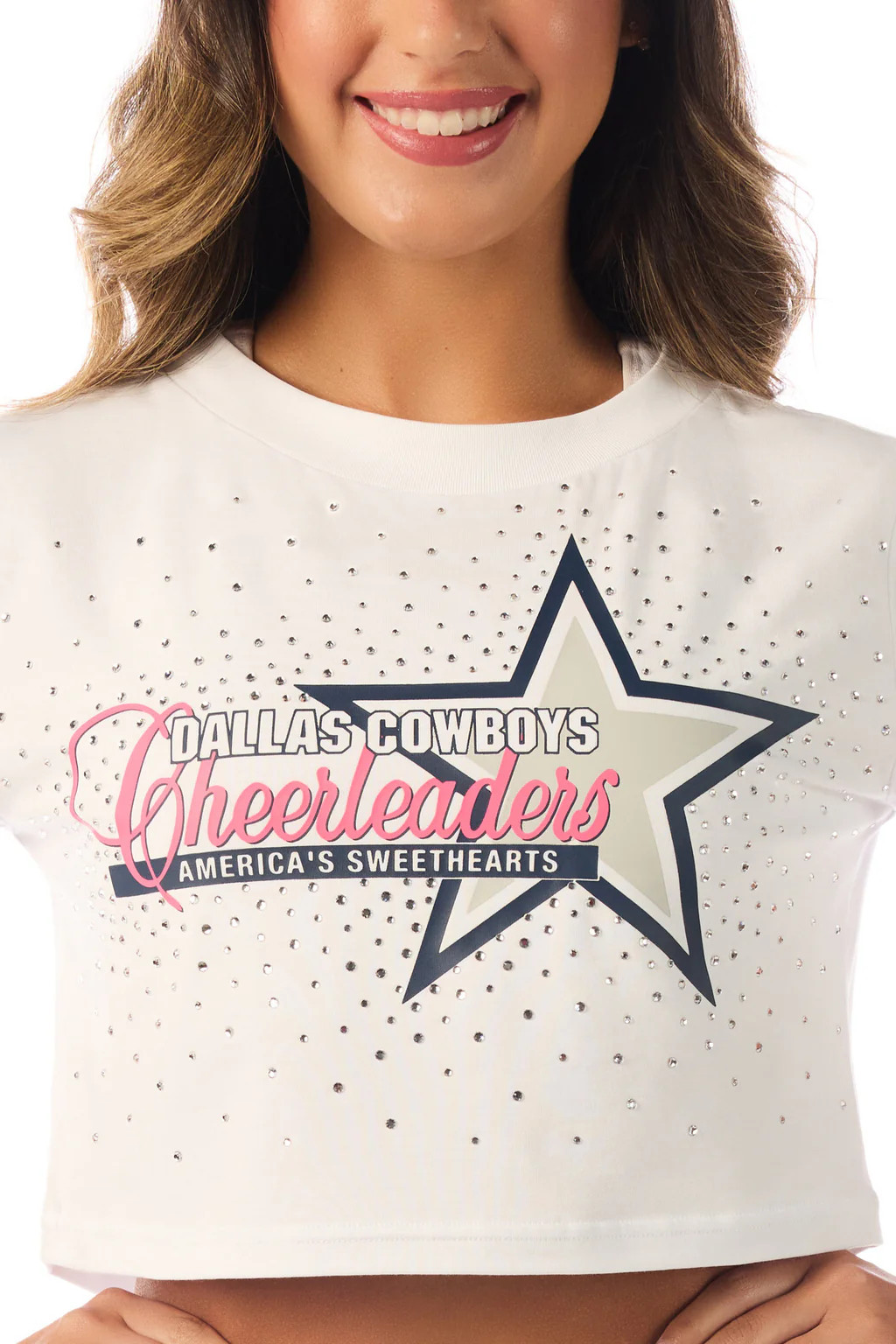 DCC Cropped Tee in White | Rebel Athletic
