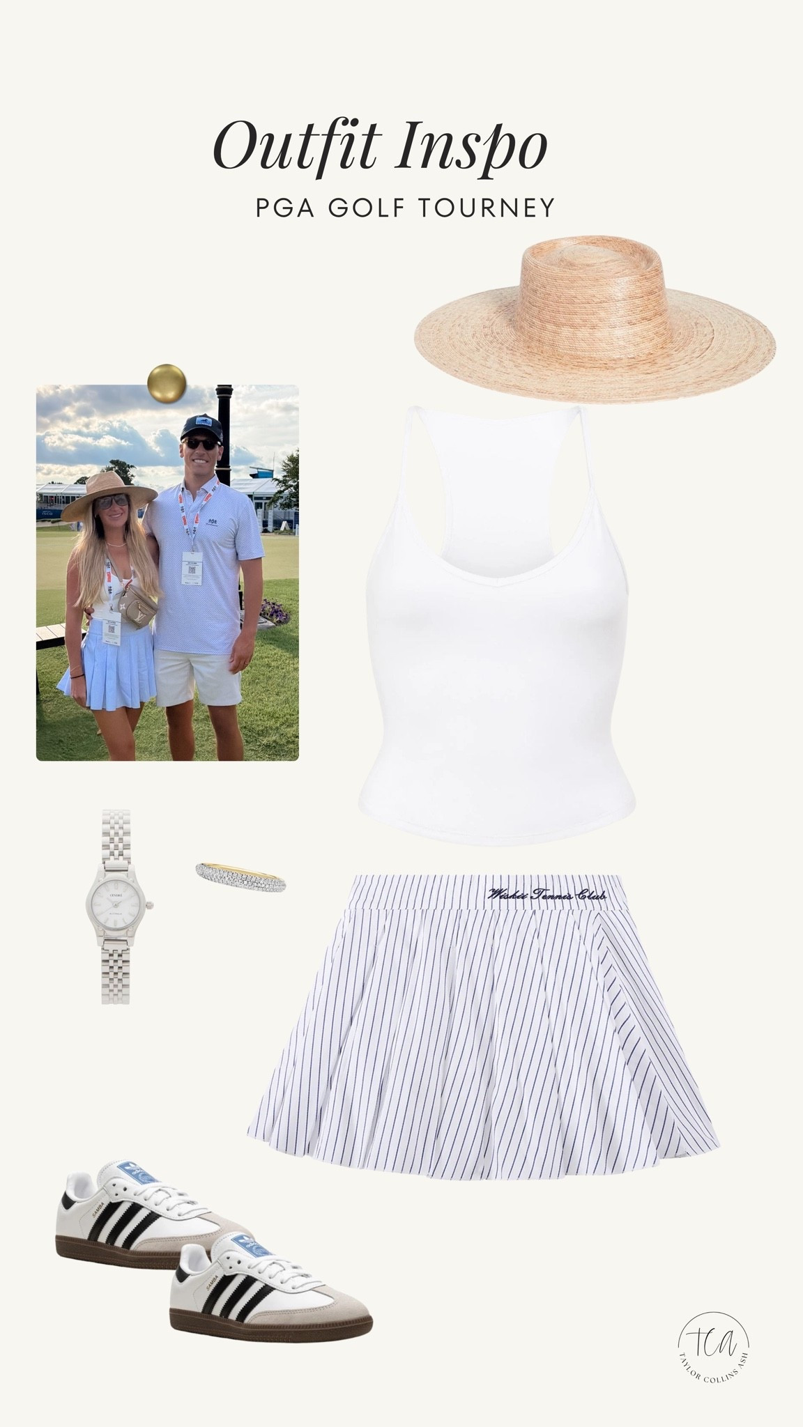 Outfit inspo for pga golf tournament / golf outfit / tennis / casual outfit / adidas / @WISKII

#LTKootd #LTKdayinmylife #LTKActive