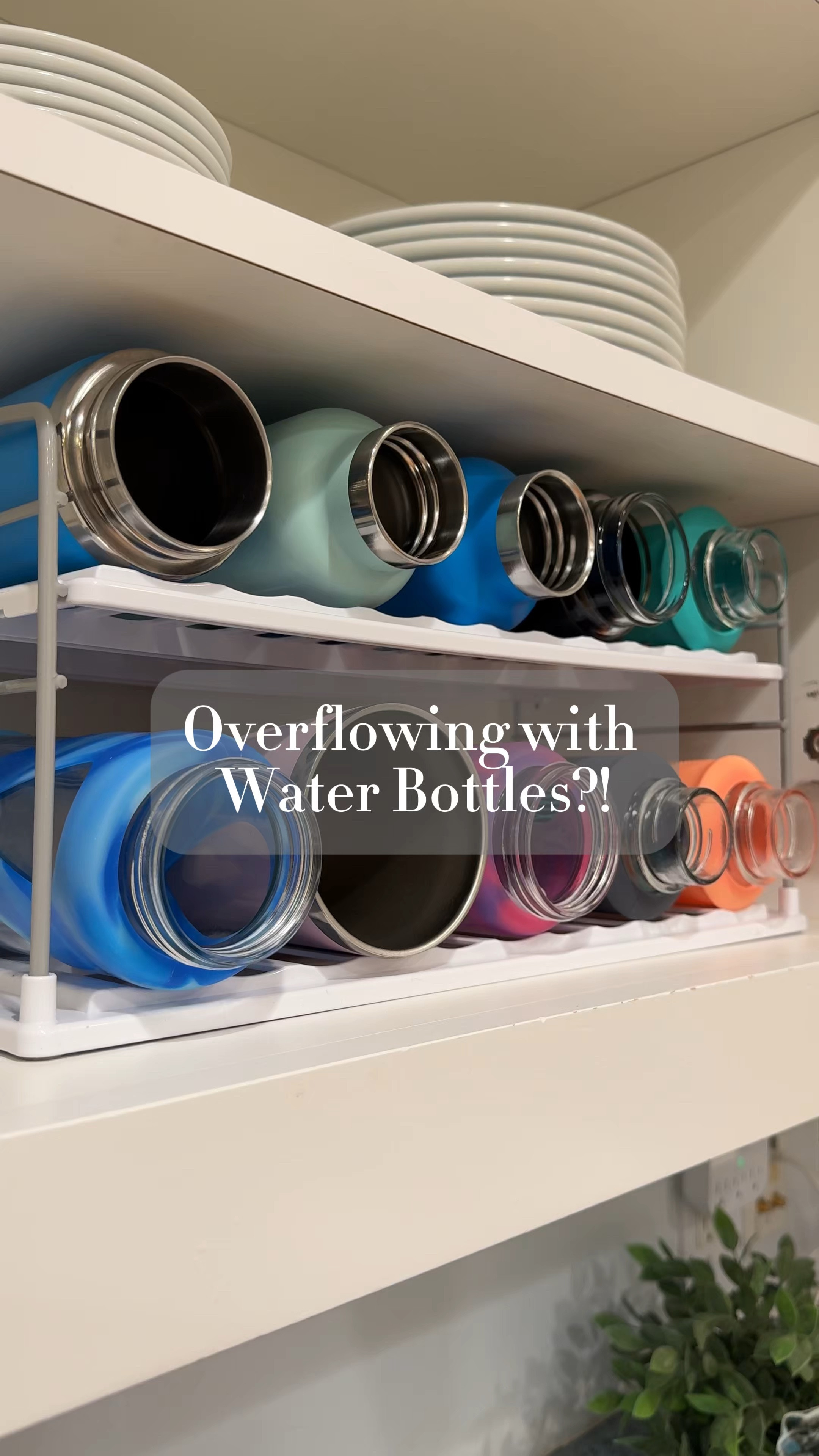 Overflowing with water bottles? 🏞️
 
This organizer clears the clutter, maximizes space, and keeps your bottles neatly stored. Say goodbye to cabinet chaos! 🙌  #KitchenOrganization #ClutterFreeLiving #HomeOrganization

#LTKFindsUnder50 #LTKHome
