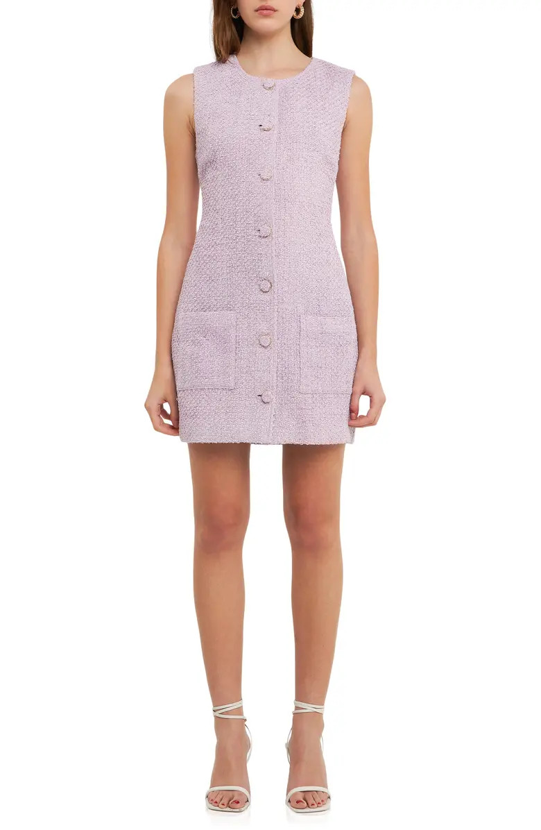 Sleeveless Tweed Minidress | Nordstrom