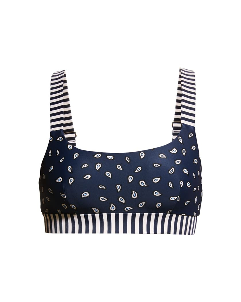 The Upside Ditsy Paisley Nina Sports Bra | Neiman Marcus