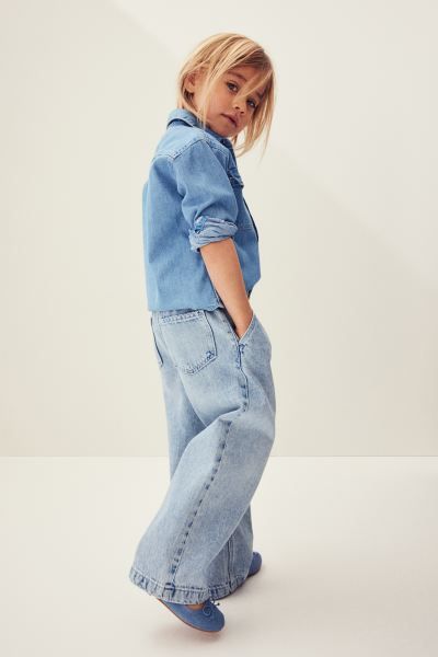 Wide Leg Paper-bag Jeans | H&M (US + CA)