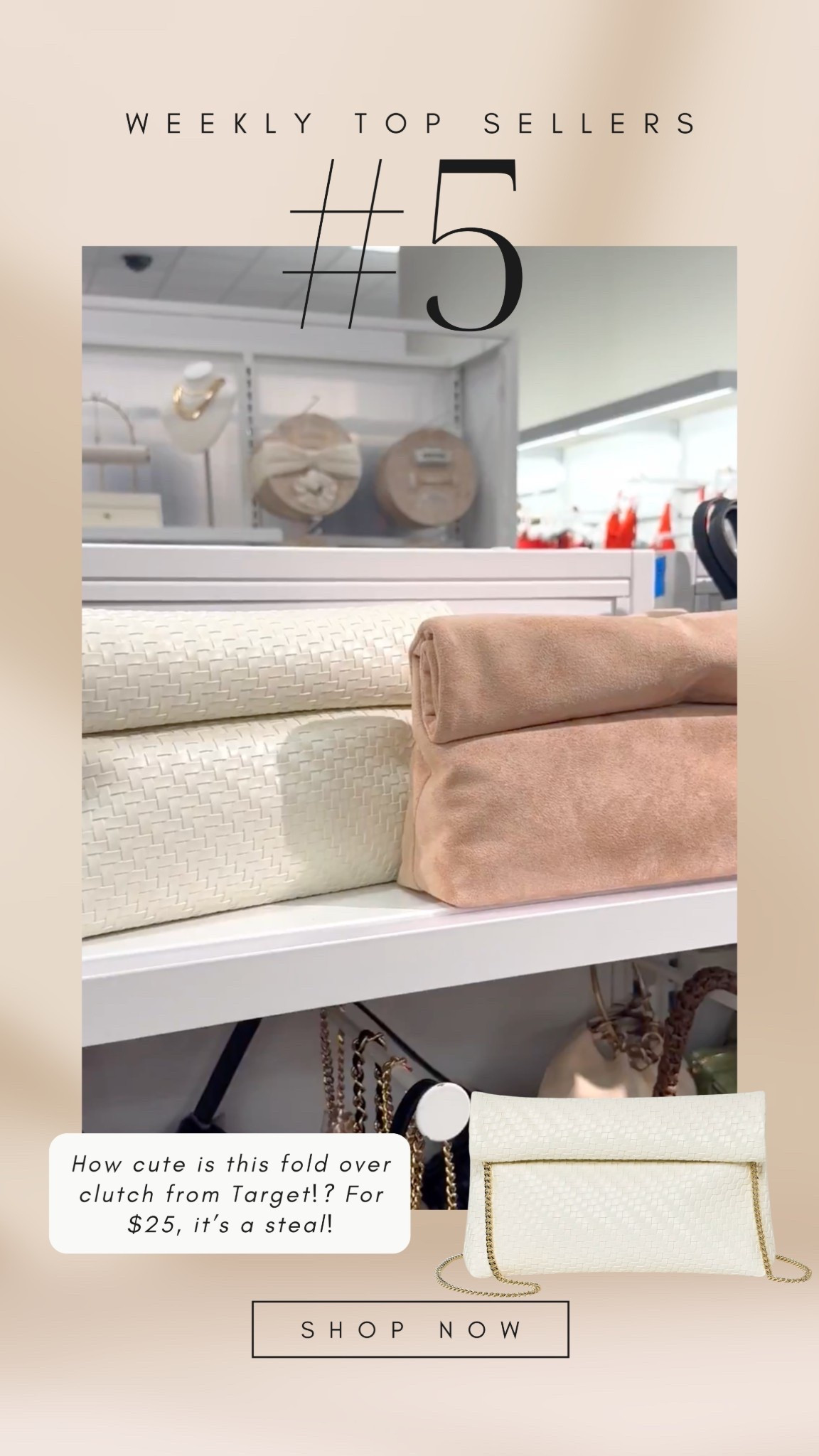 New fold over clutch at Target! 🎯 

#LTKSaleAlert #LTKSeasonal