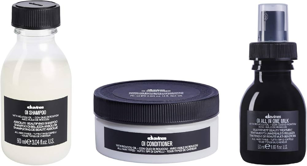 Davines OI Travel Set with OI Nourishing Shampoo & OI Conditioner & OI All In One Milk, for All H... | Amazon (US)