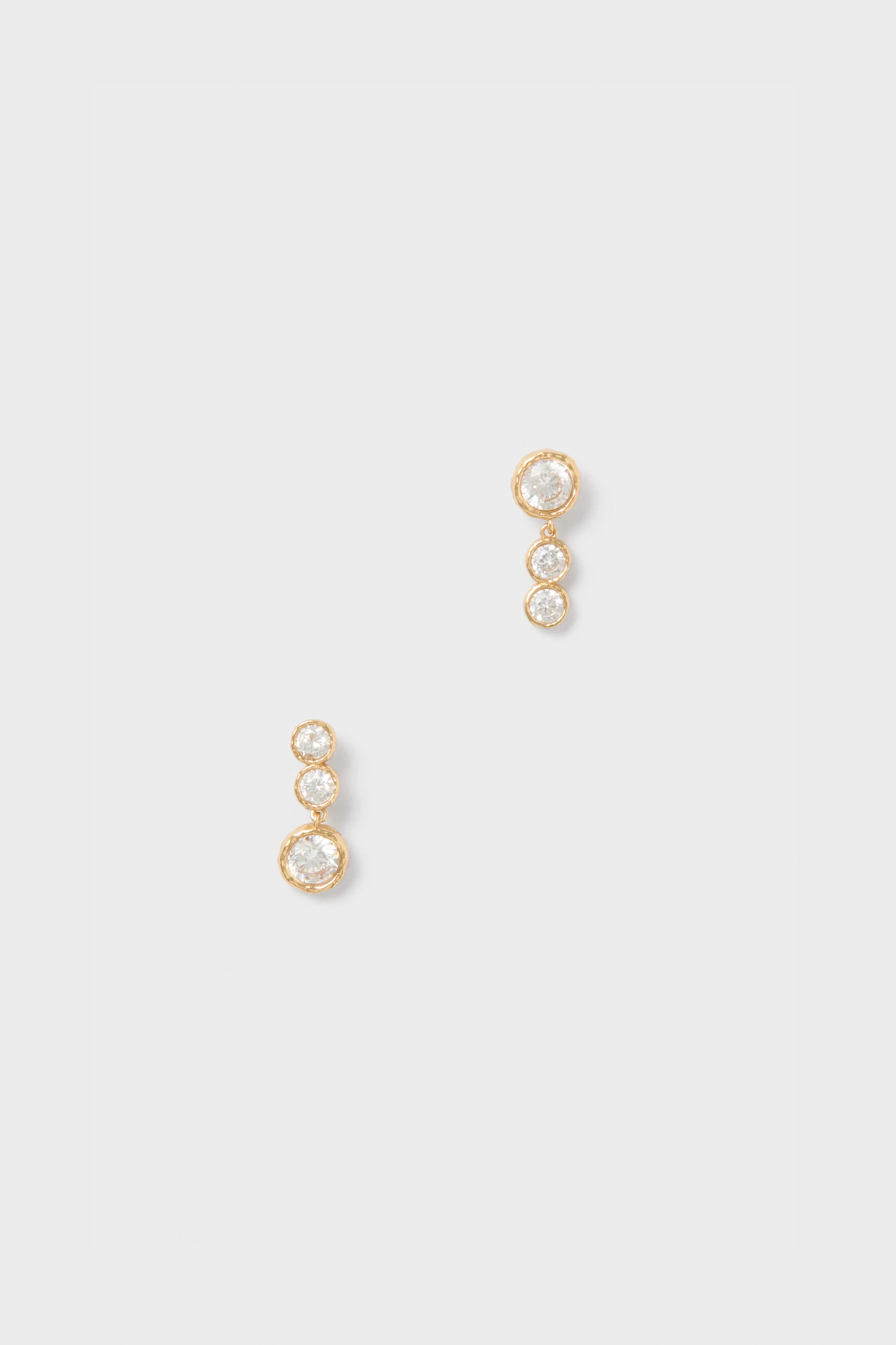 Gold Clear Finley Earrings | Tuckernuck (US)