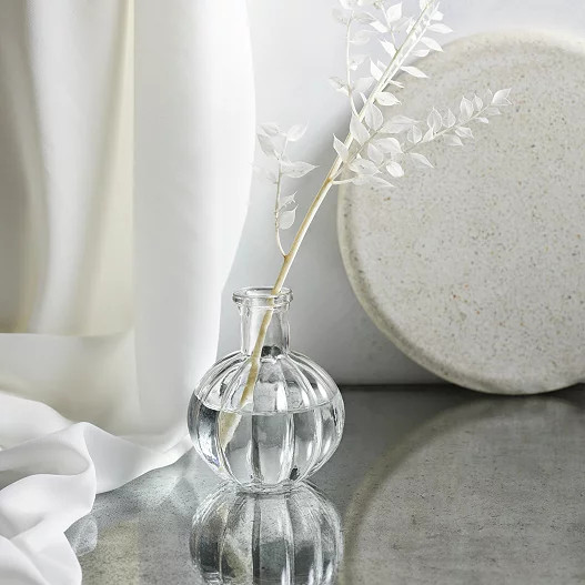 Ribbed Bud Vase | The White Company (UK)