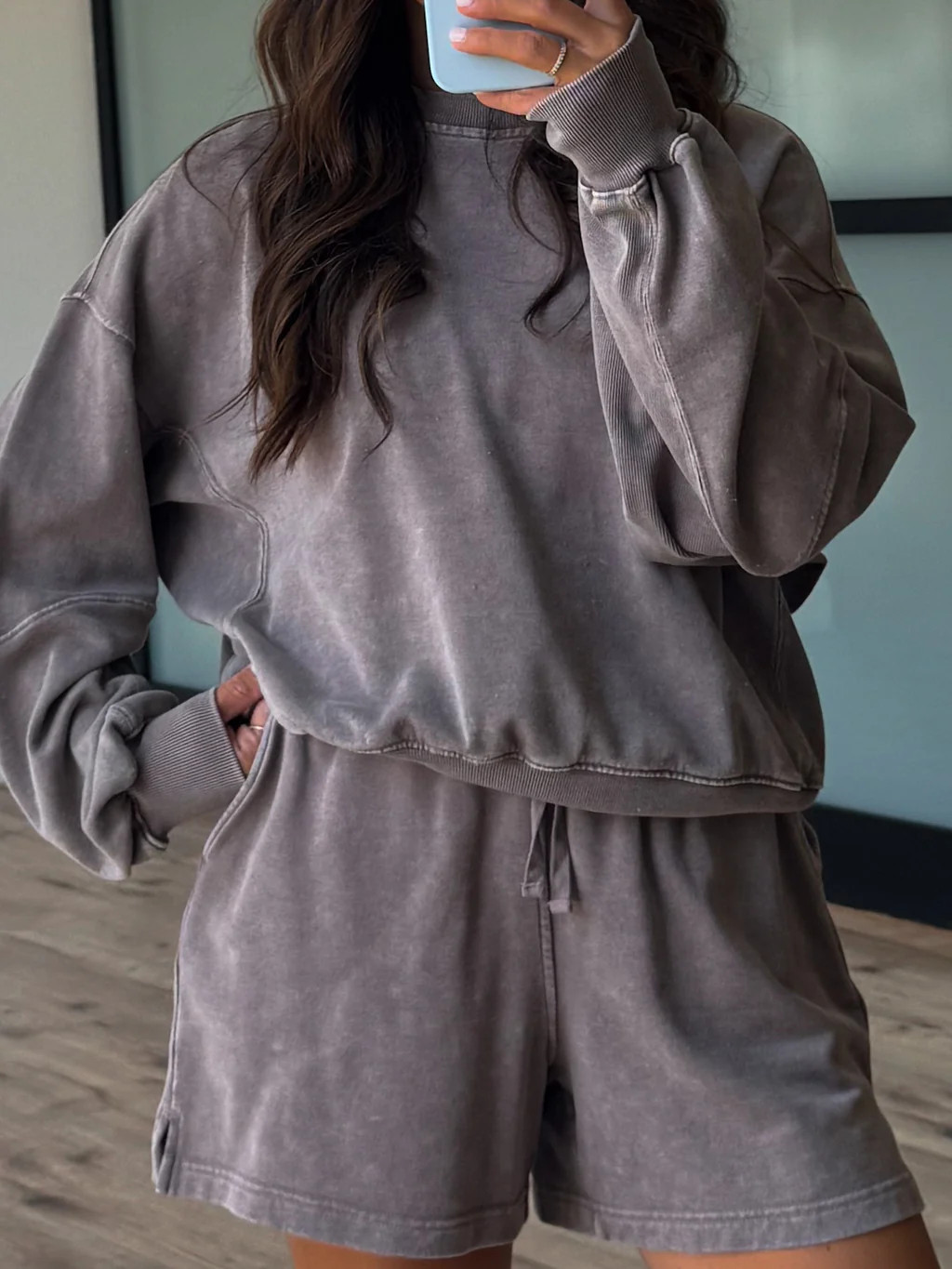 Stone Fade Terry Knit Set | Mocha | Shop Talulah