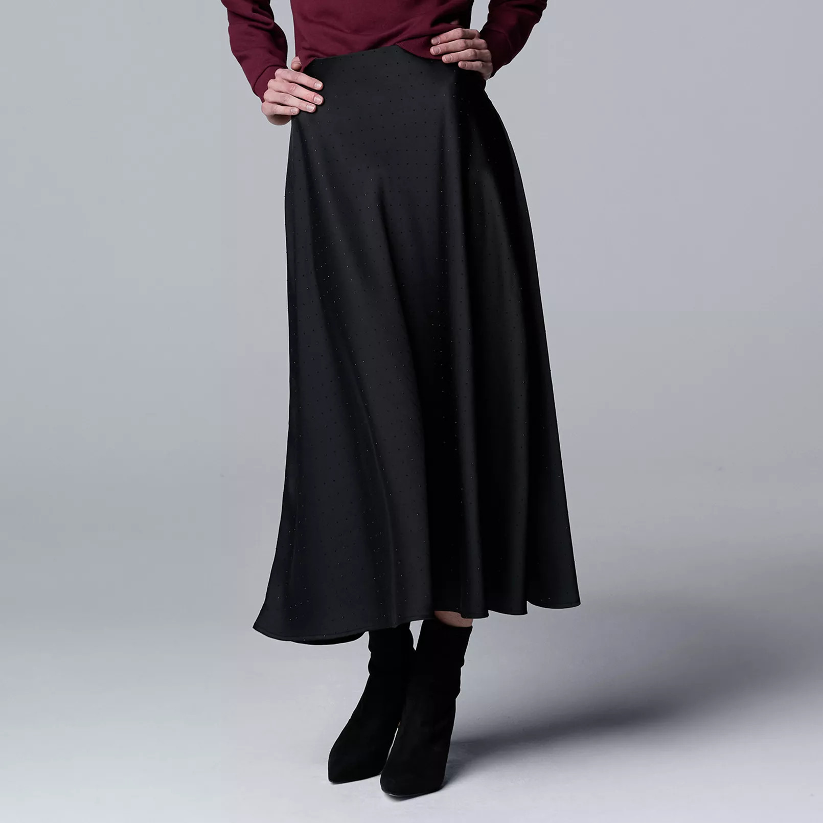 Women's Simply Vera Vera Wang Bias Cut A-Line Skirt | Kohl's