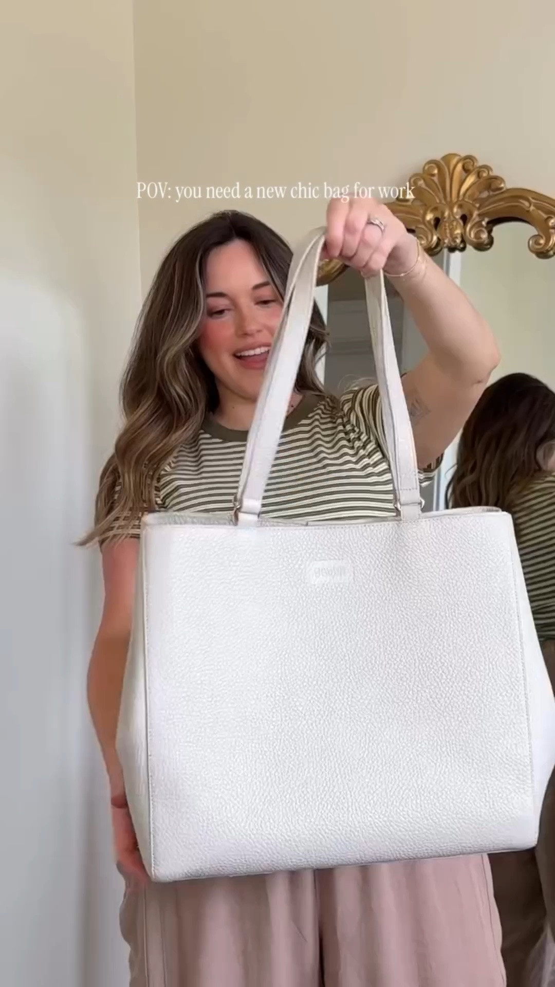 Back to work in a few weeks, in style of course 💼 🤍comment “BAG” and I’ll send you the 🔗

@dagnedover is one of my favorite brands for bags! This is the Allyn tote & it’s perfection 

 #ad #workstyle #officewearstyle #worktote #dagnedover