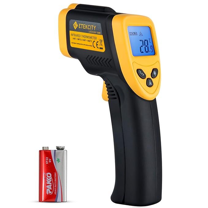 Etekcity Lasergrip 1080 Non-Contact Digital Laser Infrared Thermometer Temperature Gun -58℉~102... | Amazon (US)
