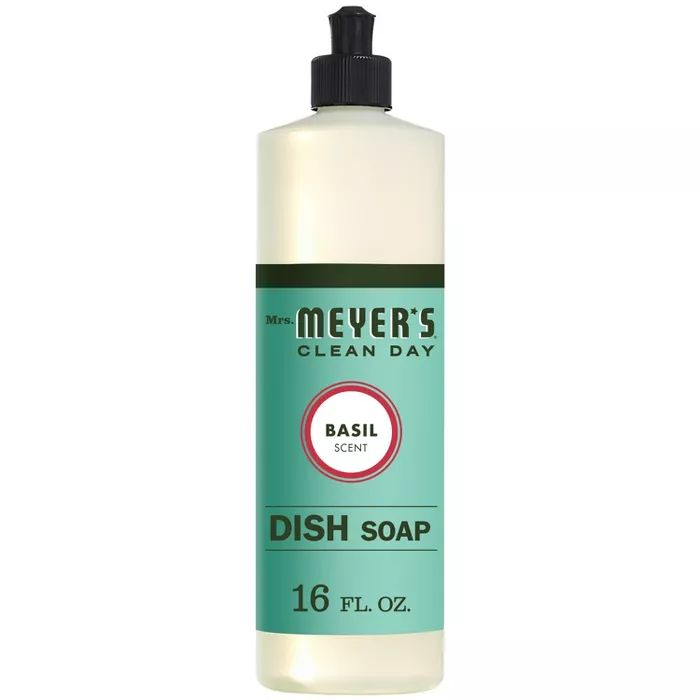 Mrs. Meyer's Clean Day Basil Scent Liquid Dish Soap - 16oz | Target