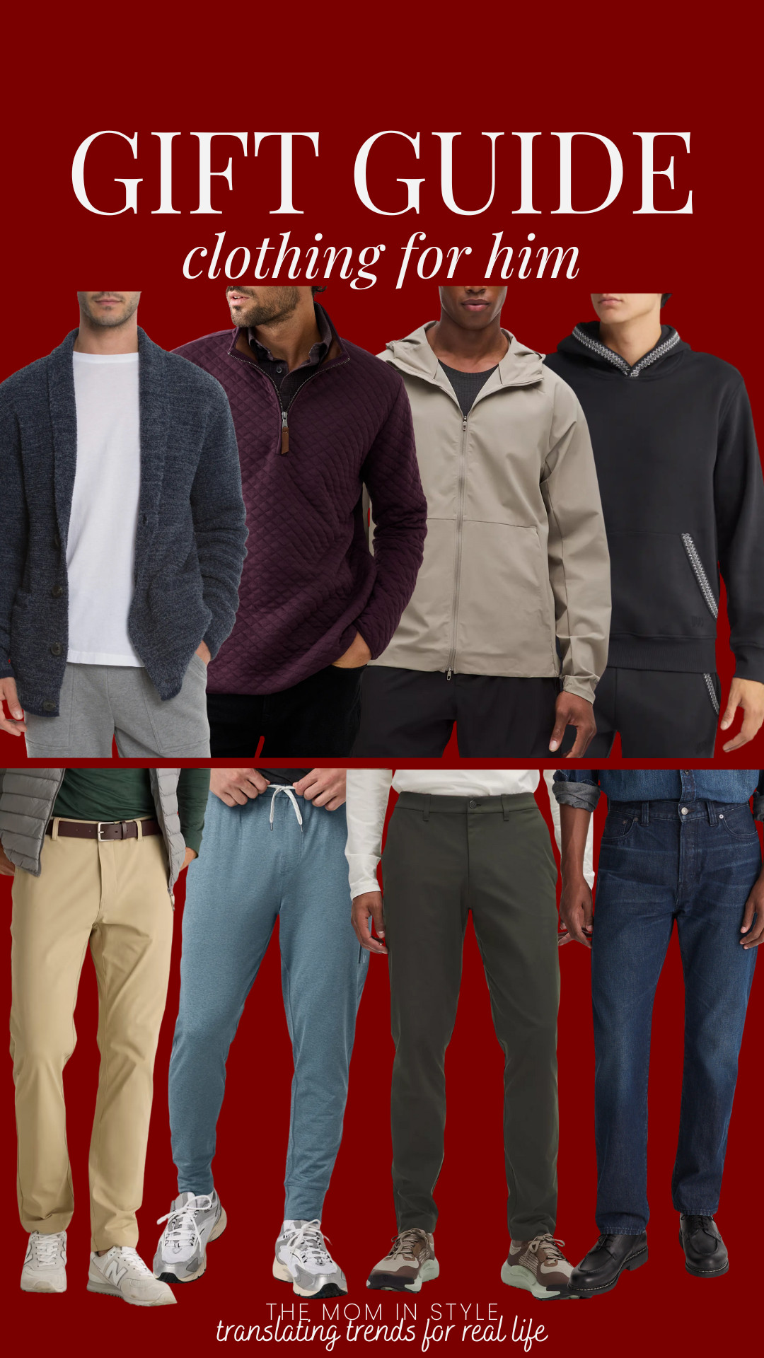  Gift guide for him, gift ideas for him, clothing gifts, gifts for husband, dad, son, themominstylee

 

#LTKGiftGuide #LTKHoliday #LTKMens