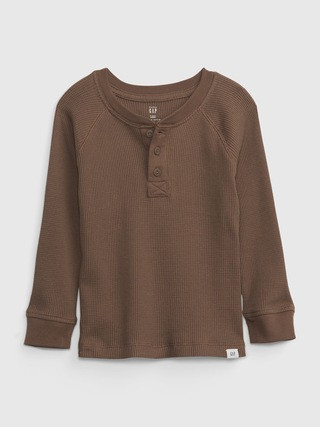 Toddler Waffle-Knit Henley T-Shirt | Gap (CA)