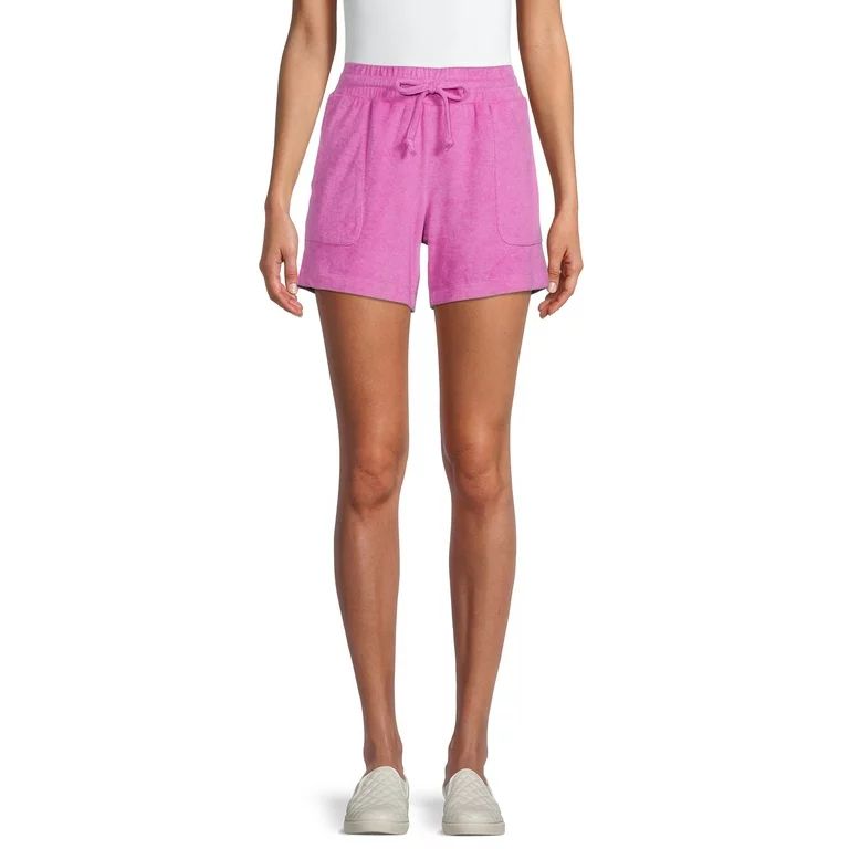 Time And Tru Women's French Terry Pull-On Shorts | Walmart (US)