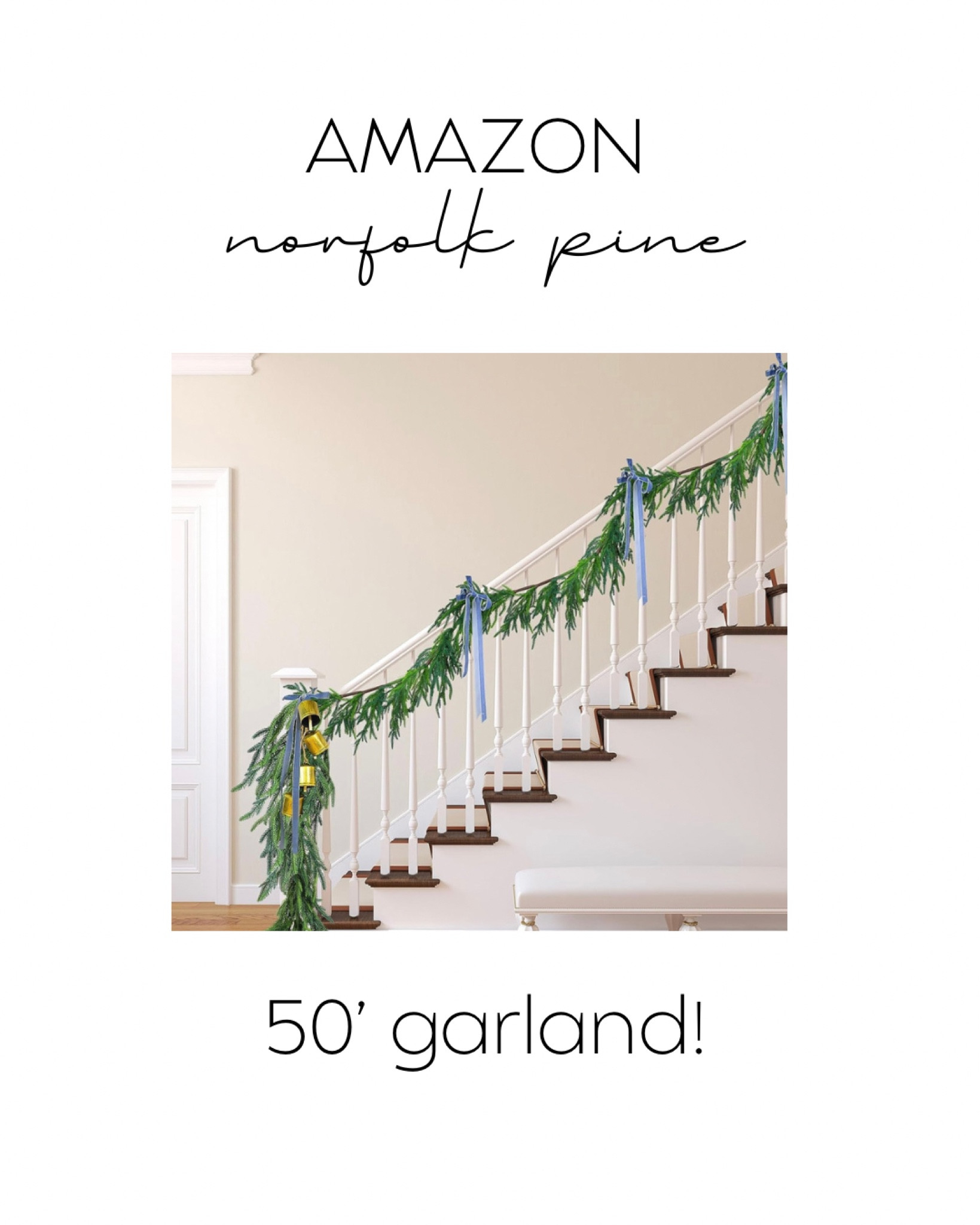 Norfolk pine garland 

#LTKSeasonal