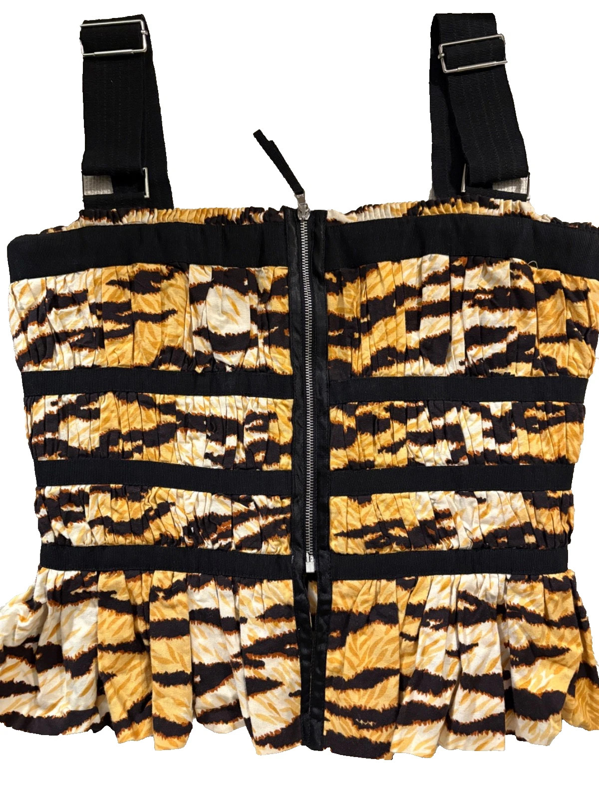 Vintage D & G Dolce & Gabbana Animal Print Corset Peplum Size 42 | eBay US