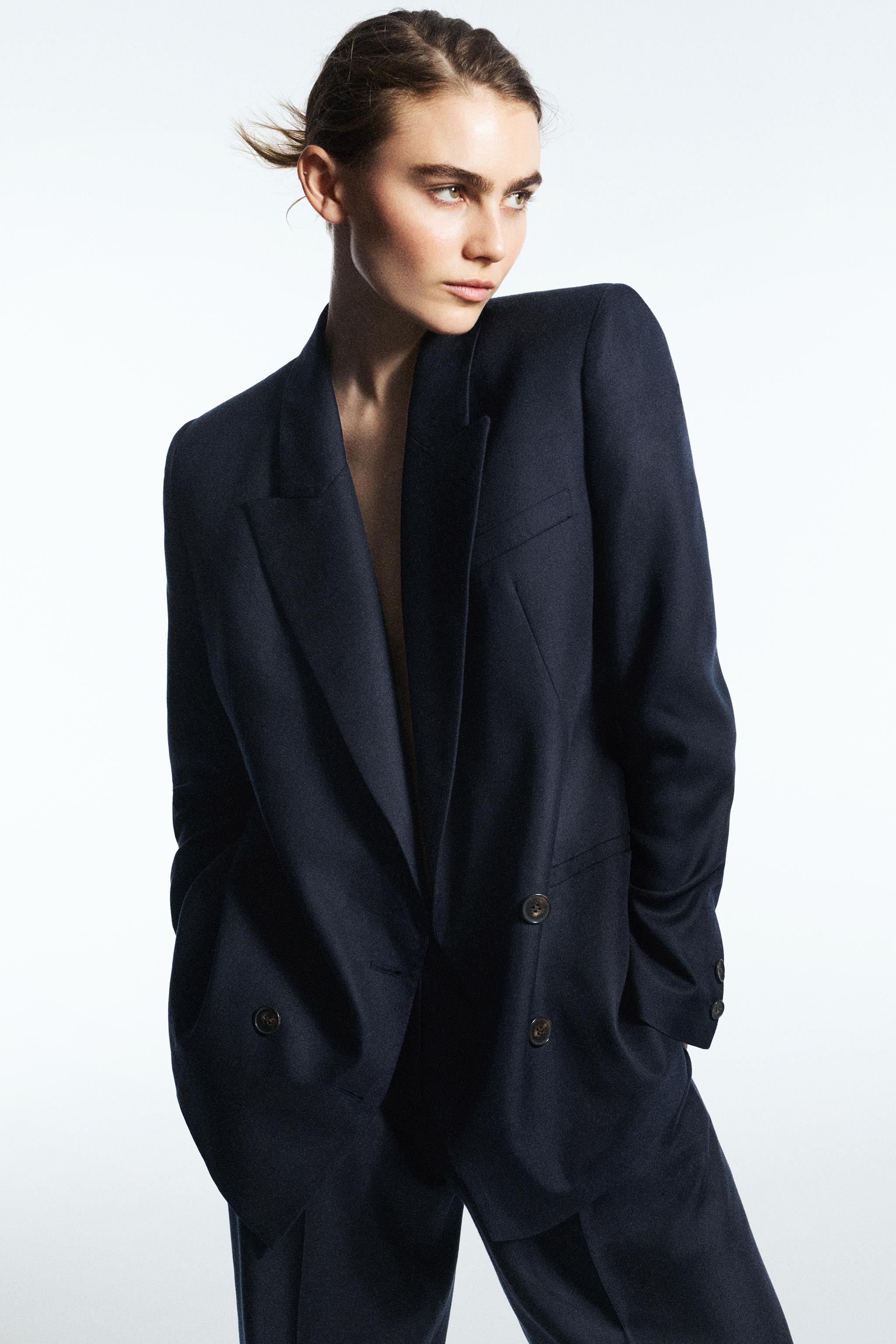 DOUBLE BREASTED SHOULDER PAD BLAZER | Zara US