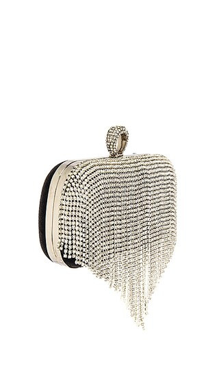 Ettika CZ Fringe Clutch in Silver from Revolve.com | Revolve Clothing (Global)