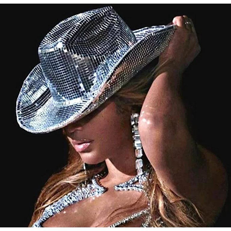 Disco Ball Cowboy Hat - Mirror Ball Cowboy Hat - Space Cowgirl Hat - Glittered Cowboy Hat-Logisti... | Walmart (US)