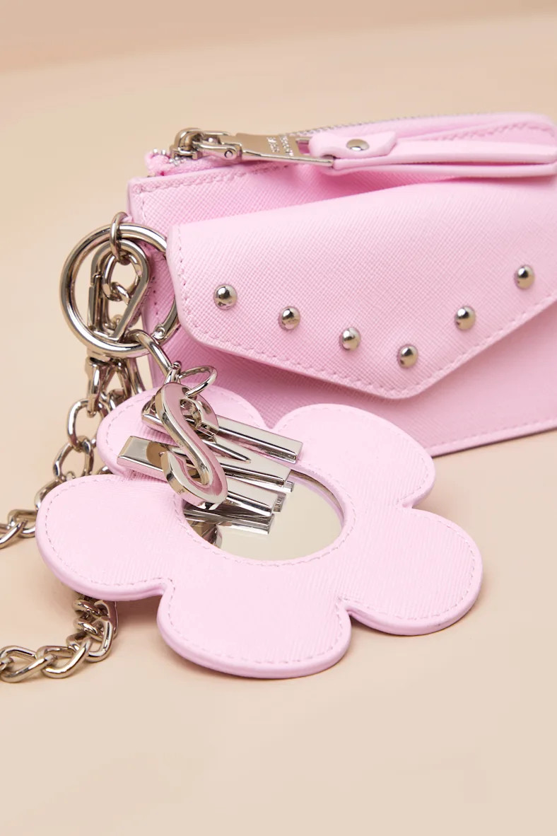 Bloom Pink Wallet and Flower Mirror Charm Set | Lulus