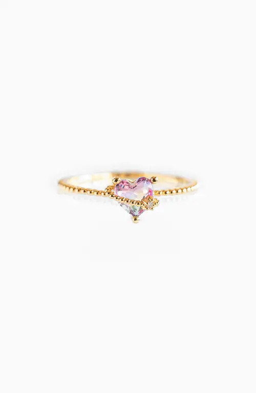 Girls Crew In Love Band Ring in Gold at Nordstrom, Size 7 | Nordstrom