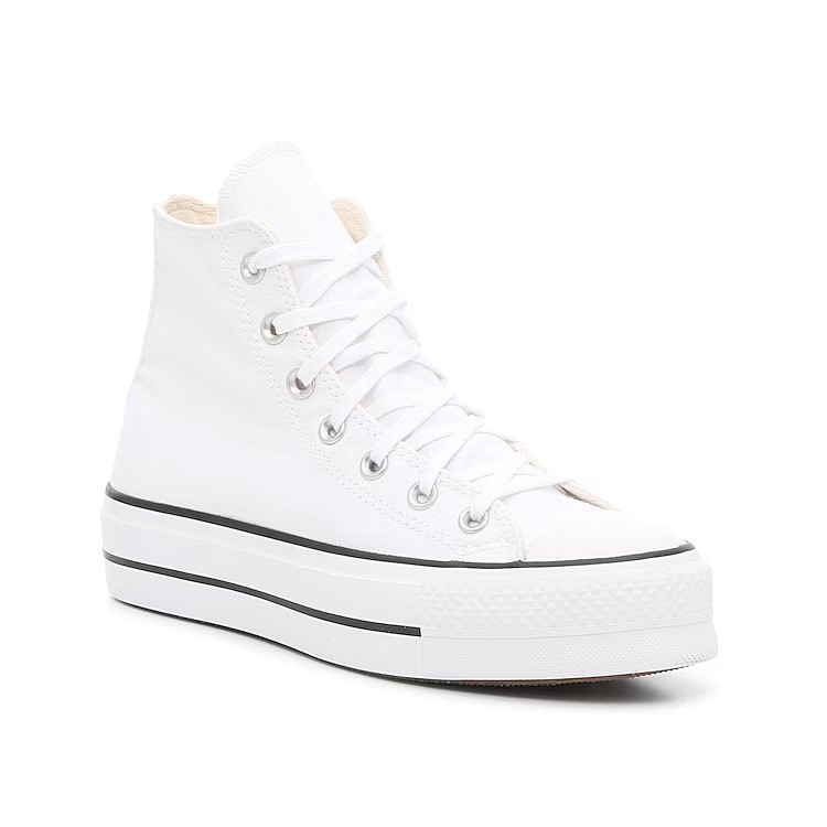 Converse Chuck Taylor All Star HighTop Platform Sneaker | Women's | White | Size 8.5 | Sneakers | DSW