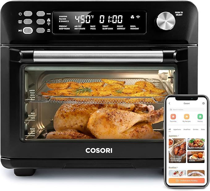 COSORI Air Fryer Toaster Oven, 12-in-1 Convection Ovens Countertop Combo, 6-Slice Toast, 12-inch ... | Amazon (US)